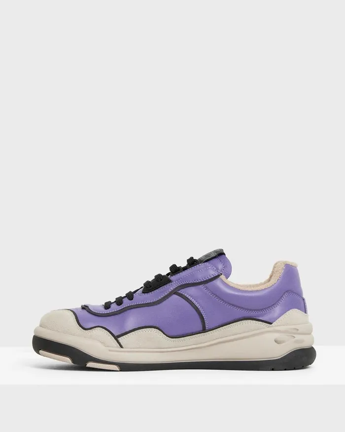 Theory Shoes Leather Sneaker Lilac 8211 Women