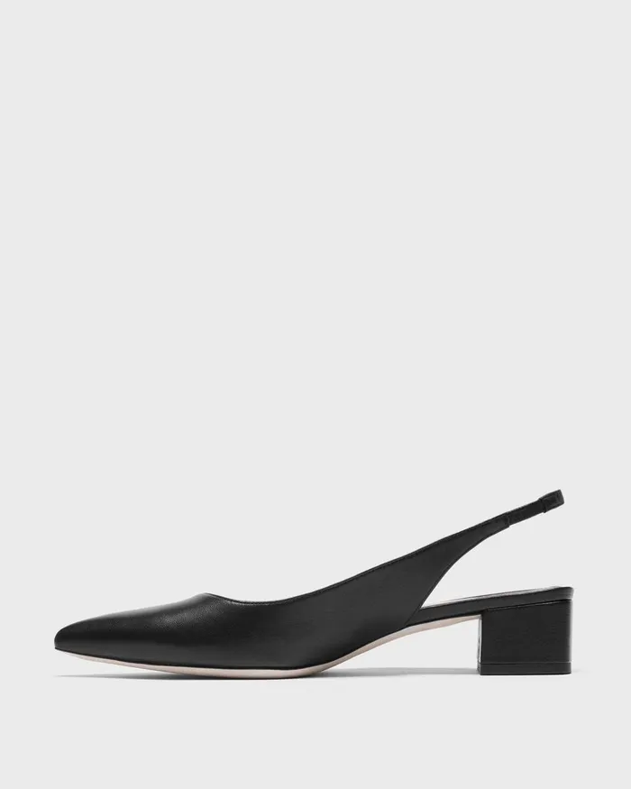 Theory Shoes Slingback Pump In Leather Black 8211 Women