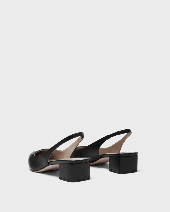 Theory Shoes Slingback Pump In Leather Black 8211 Women