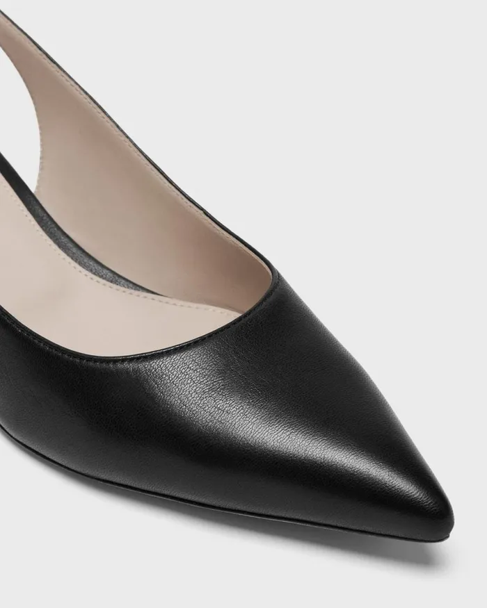 Theory Shoes Slingback Pump In Leather Black 8211 Women