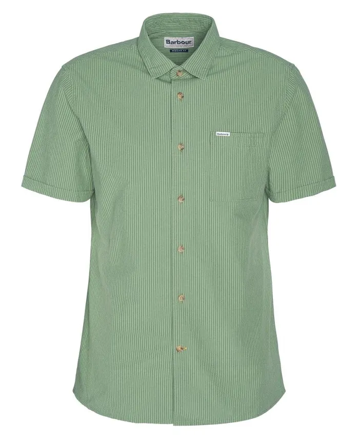 Thermond Regular ShortSleeved Shirt Classic White Men Barbour Shirts
