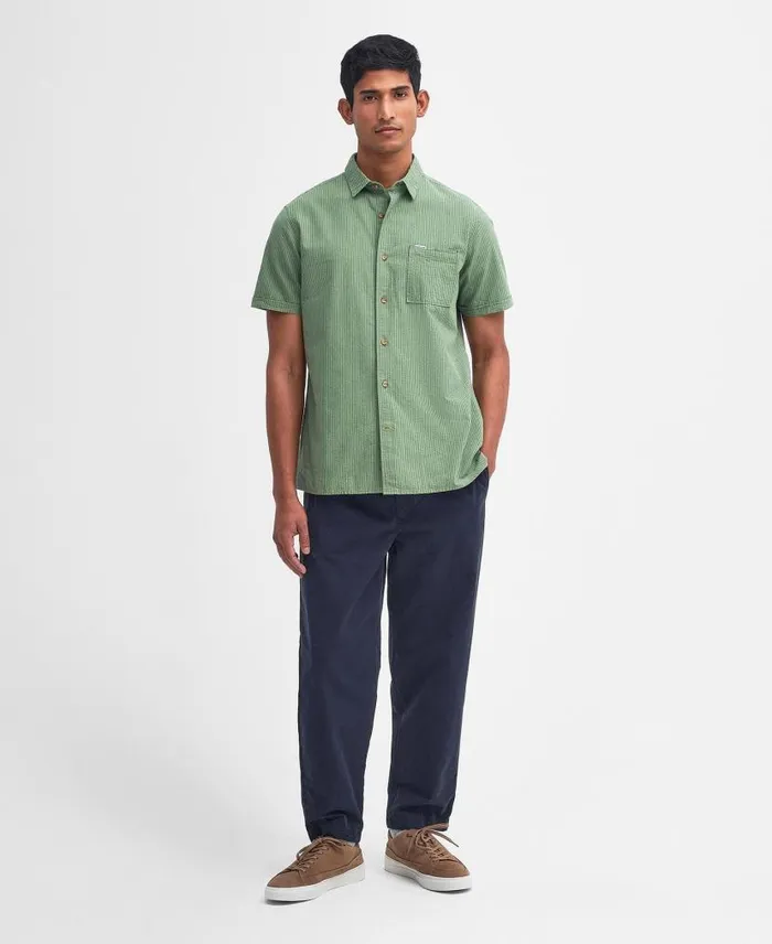 Thermond Regular ShortSleeved Shirt Classic White Men Barbour Shirts