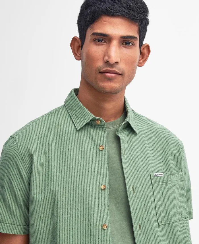 Thermond Regular ShortSleeved Shirt Classic White Men Barbour Shirts