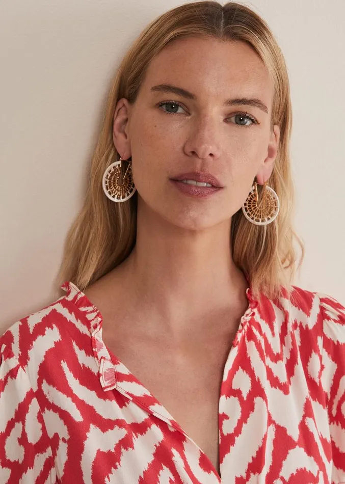 Threaded Gold Hoop Earrings Gold Women Phase Eight Jewellery
