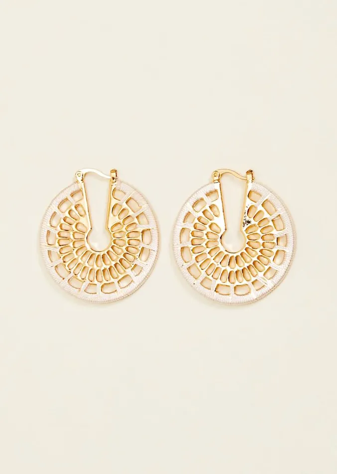 Threaded Gold Hoop Earrings Gold Women Phase Eight Jewellery