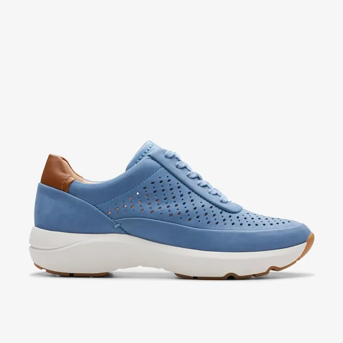 TIVOLI GRACE Blue Nubuck Women Clarks Sneakers