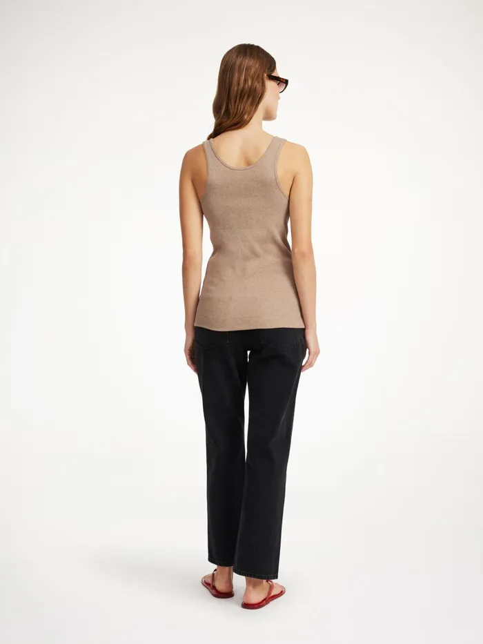 Tops and Blouses Women By Malene Birger Anisa Organic Cotton Tank Top Nomad