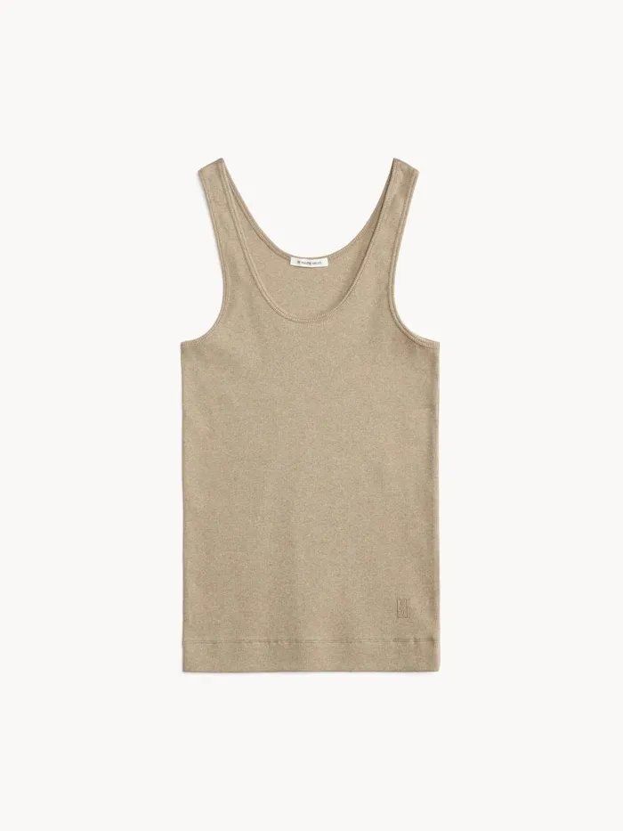Tops and Blouses Women By Malene Birger Anisa Organic Cotton Tank Top Nomad