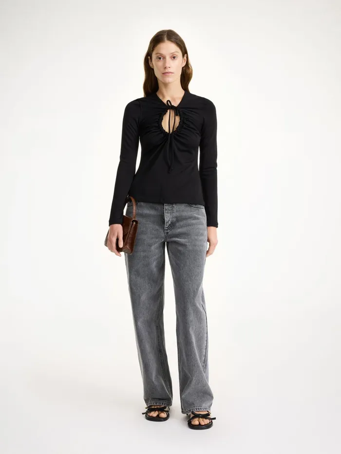 Tops and Blouses Women By Malene Birger Derja Blouse Black