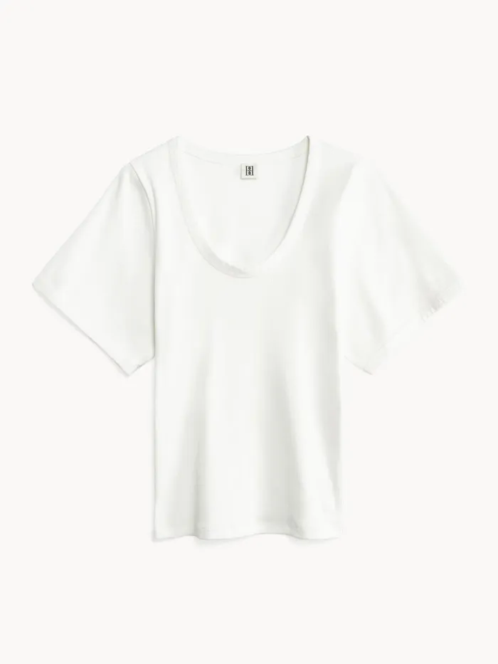 Tops and Blouses Women By Malene Birger Lunai TShirt Soft White