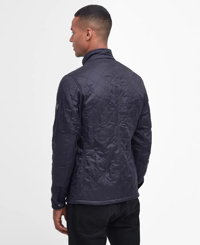 Tourer Ariel Polar Quilted Jacket Charcoal Men Barbour Quilted Jackets