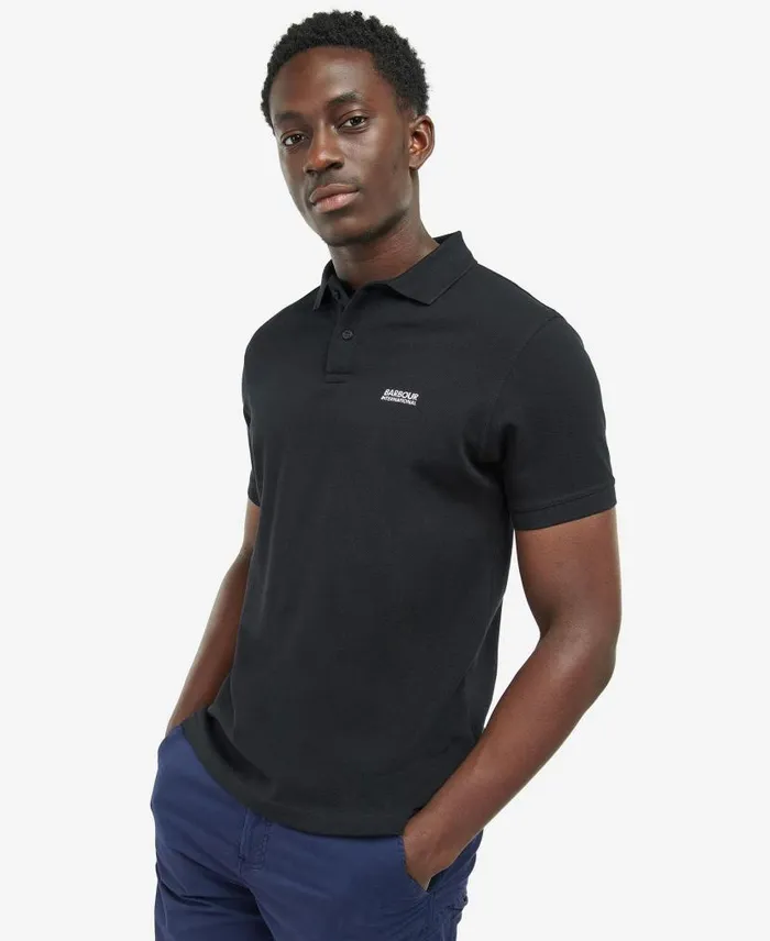 Tourer Polo Shirt Classic White Men Barbour Polo Shirts