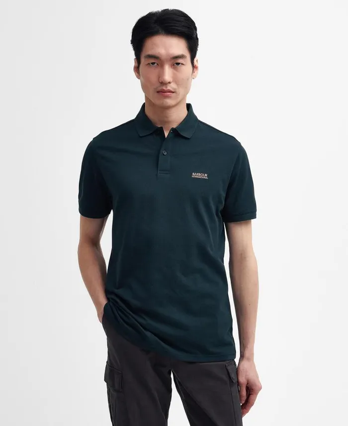 Tourer Polo Shirt Forest River Men Barbour Polo Shirts