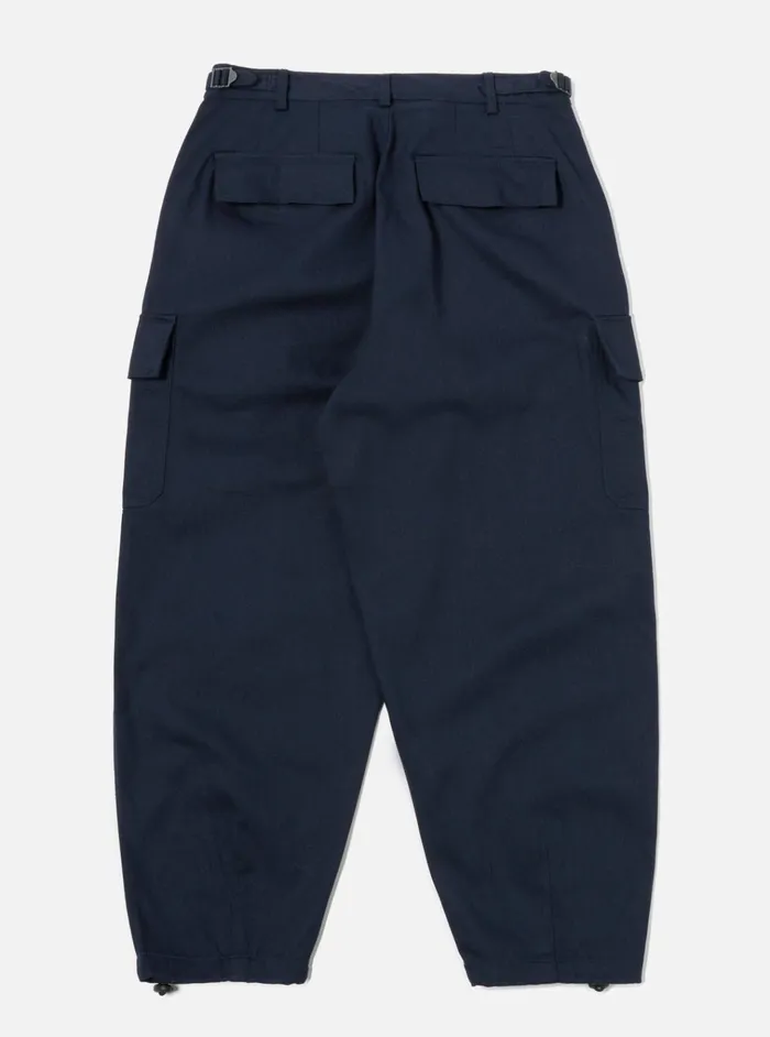 Trousers Men Universal Works Universal Works Loose Cargo Pant In Navy Winter Twill