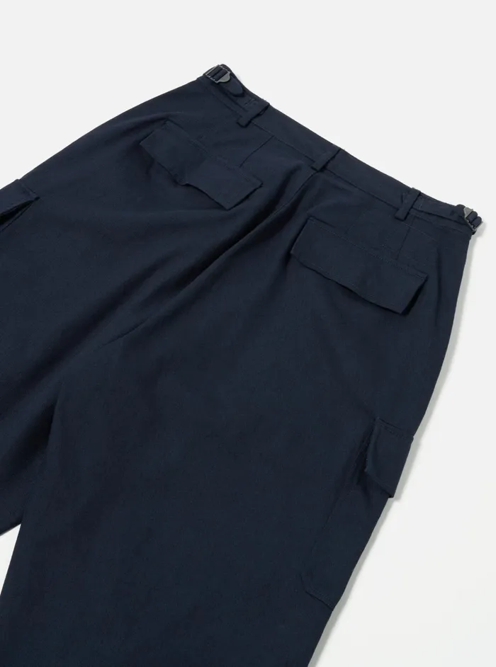 Trousers Men Universal Works Universal Works Loose Cargo Pant In Navy Winter Twill