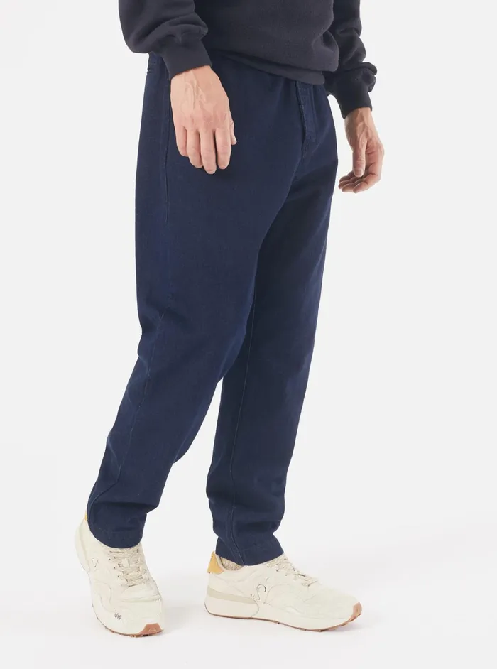 Trousers Men Universal Works Universal Works Military Chino In 11oz Indigo Denim