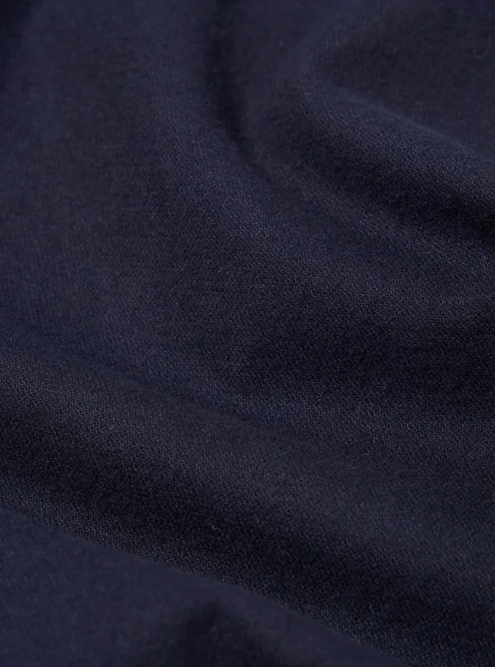 Trousers Men Universal Works Universal Works Pleated Track Pant In Navy Brushed Moleskin