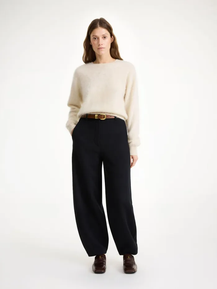 Trousers Women By Malene Birger Carlien Wool Trousers Black