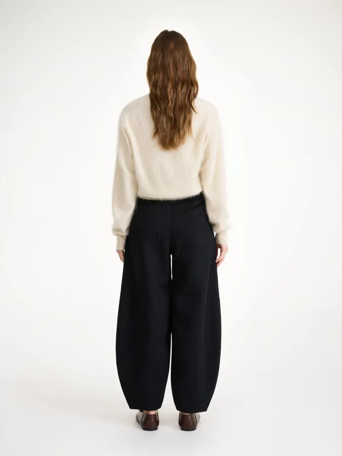 Trousers Women By Malene Birger Carlien Wool Trousers Black