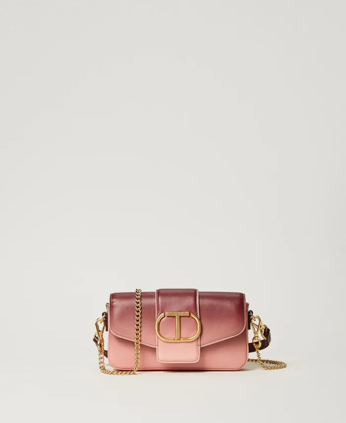 Twinset Amie039 Small Fadeout Leather Shoulder Bag Pompeiian Red Women Mini Bags