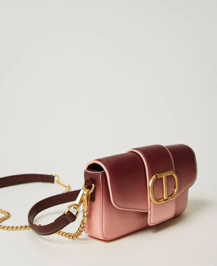 Twinset Amie039 Small Fadeout Leather Shoulder Bag Pompeiian Red Women Mini Bags Twinset Amie039 Small Fadeout Leather Shoulder Bag Pompeiian Red Women Mini Bags