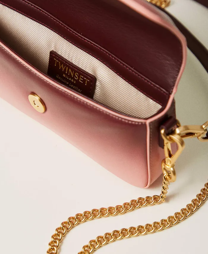 Twinset Amie039 Small Fadeout Leather Shoulder Bag Pompeiian Red Women Mini Bags Twinset Amie039 Small Fadeout Leather Shoulder Bag Pompeiian Red Women Mini Bags