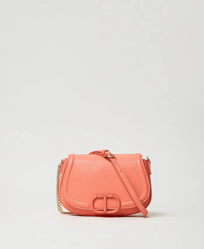 Twinset Brera039 Shoulder Bag With Oval T Fastener Coralline Women Cross Body Bags