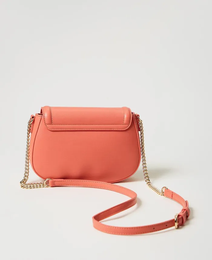 Twinset Brera039 Shoulder Bag With Oval T Fastener Coralline Women Cross Body Bags Twinset Brera039 Shoulder Bag With Oval T Fastener Coralline Women Cross Body Bags