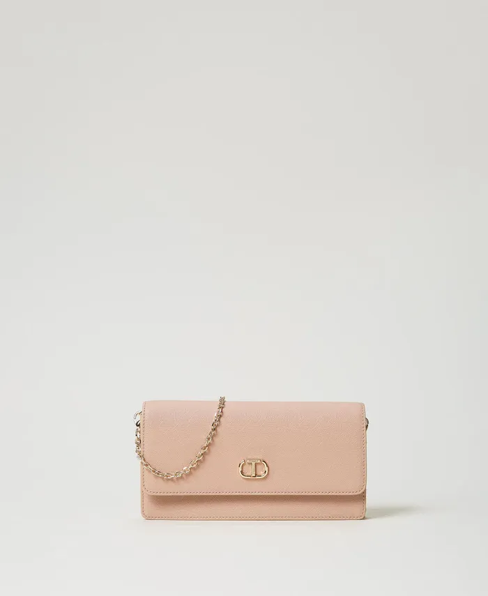 Twinset Mini Shoulder Bag With Oval T Peachy Keen Pink Women Mini Bags