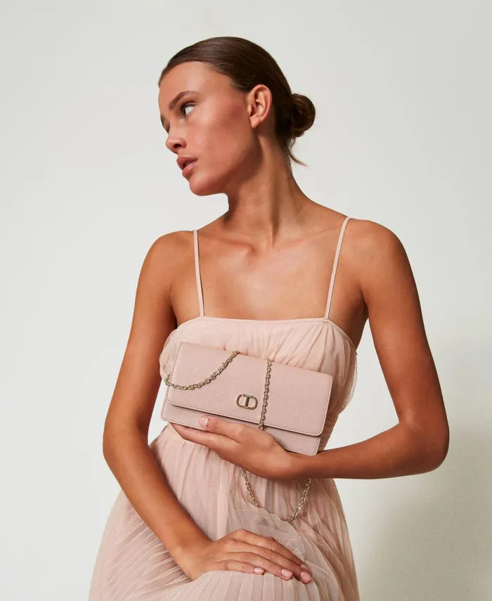 Twinset Mini Shoulder Bag With Oval T Peachy Keen Pink Women Mini Bags Twinset Mini Shoulder Bag With Oval T Peachy Keen Pink Women Mini Bags