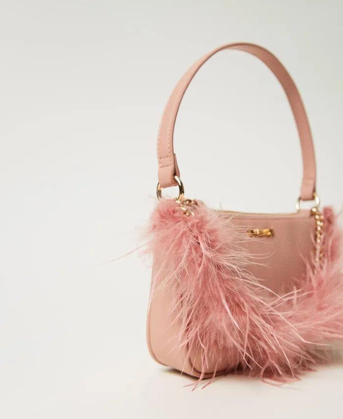Twinset Petite Folie039 Shoulder Bag With Oval T Coral Bead Women Handbags Twinset Petite Folie039 Shoulder Bag With Oval T Coral Bead Women Handbags