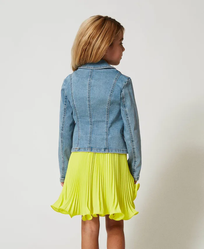 Twinset Pleated Crpe De Chine Short Skirt Yellow Plum Girl Skirts Twinset Pleated Crpe De Chine Short Skirt Yellow Plum Girl Skirts