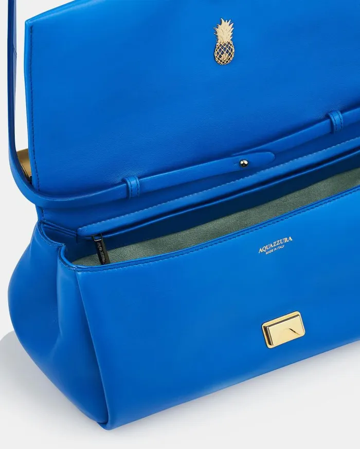 Twist Clutch Blue Women Aquazzura Clutch Bags Twist Clutch Blue Women Aquazzura Clutch Bags
