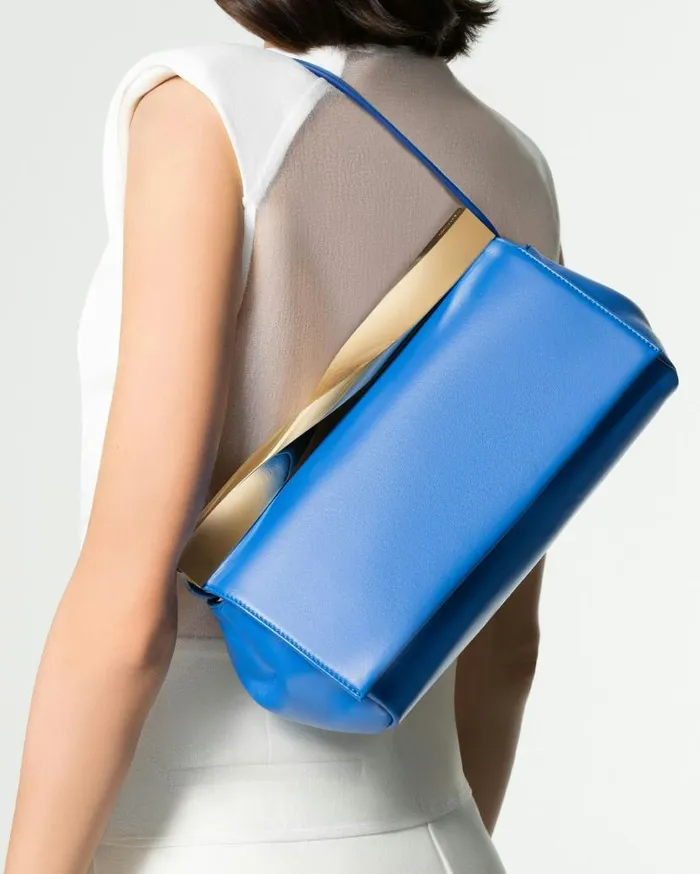 Twist Clutch Blue Women Aquazzura Clutch Bags Twist Clutch Blue Women Aquazzura Clutch Bags