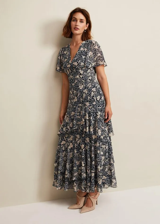 Tyanna Floral Maxi Dress Multicoloured Women Phase Eight Dresses