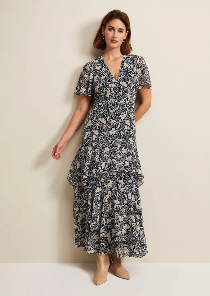 Tyanna Floral Maxi Dress Multicoloured Women Phase Eight Dresses