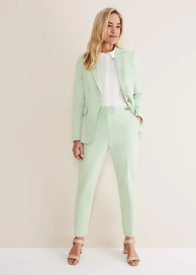 Ulrica Straight Leg Trousers Pistachio Women Phase Eight Trousers