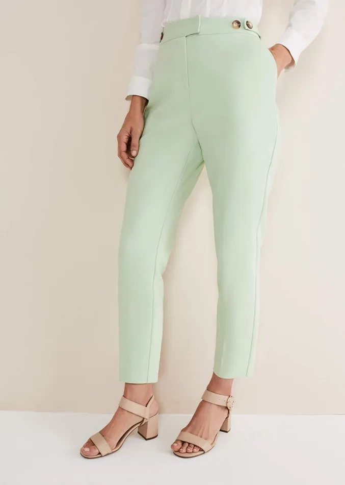 Ulrica Straight Leg Trousers Pistachio Women Phase Eight Trousers
