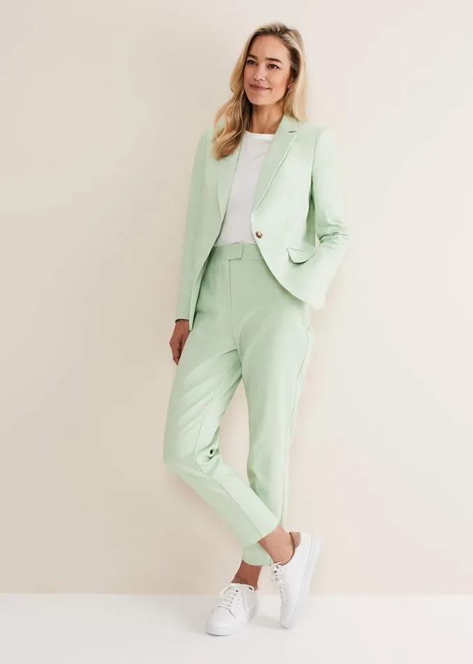 Ulrica Straight Leg Trousers Pistachio Women Phase Eight Trousers