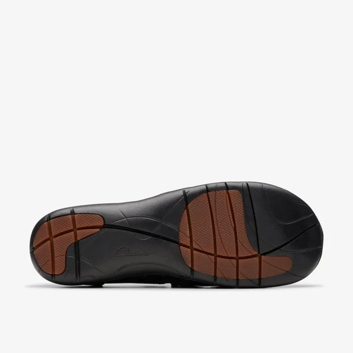Un Loop Ease Black Leather Women Clarks Clogs and Mules