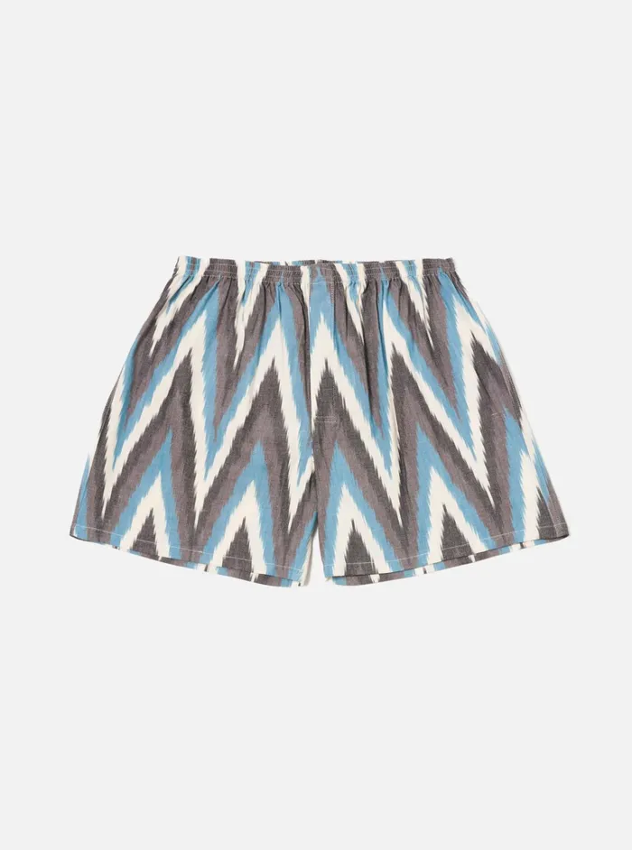 Underwear Men Universal Works Universal Works Boxer Short In Ecru Ikat Ii Cotton