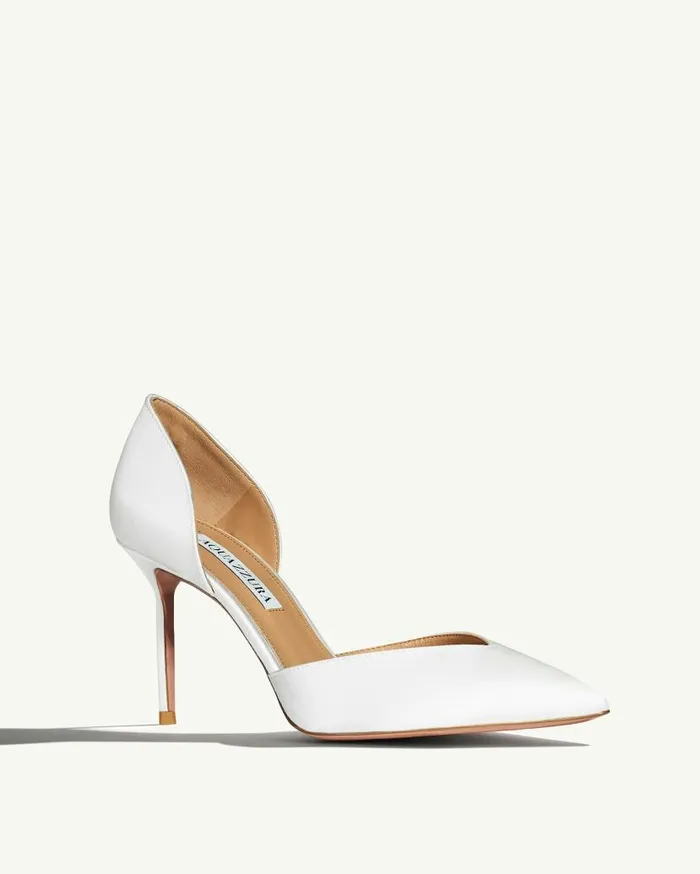 Uptown Pump 85 White Women Aquazzura Bridal