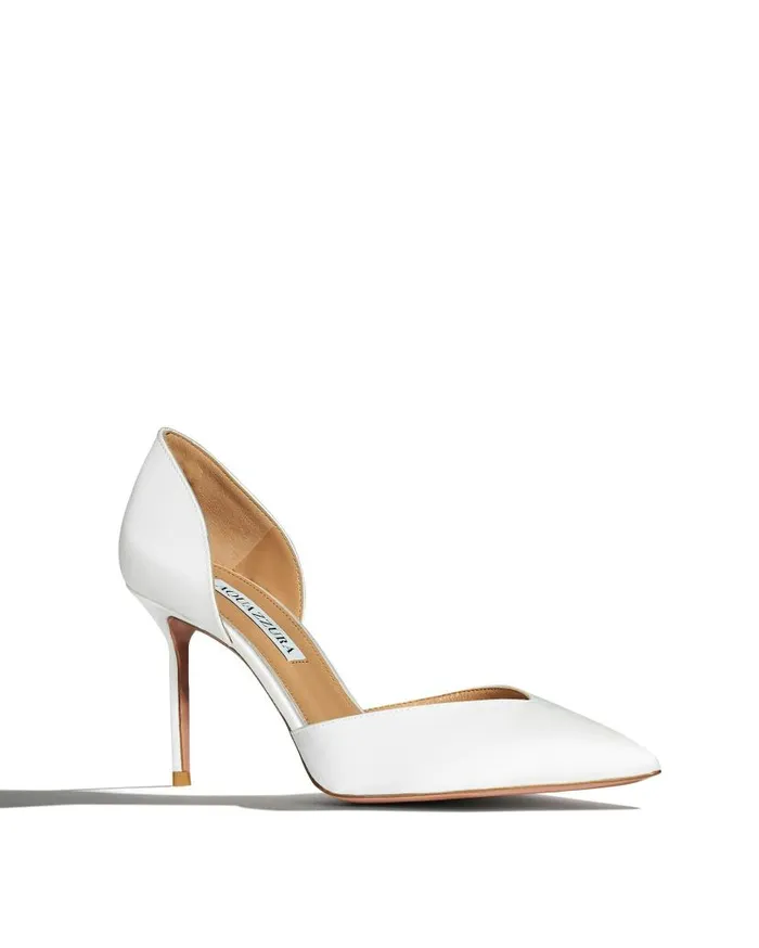 Uptown Pump 85 White Women Aquazzura Bridal Uptown Pump 85 White Women Aquazzura Bridal