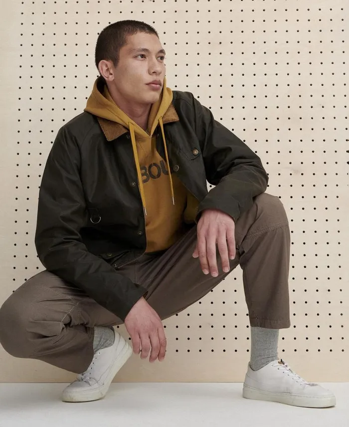 Utility Spey Waxed Jacket Olive Men Barbour Waxed Jackets