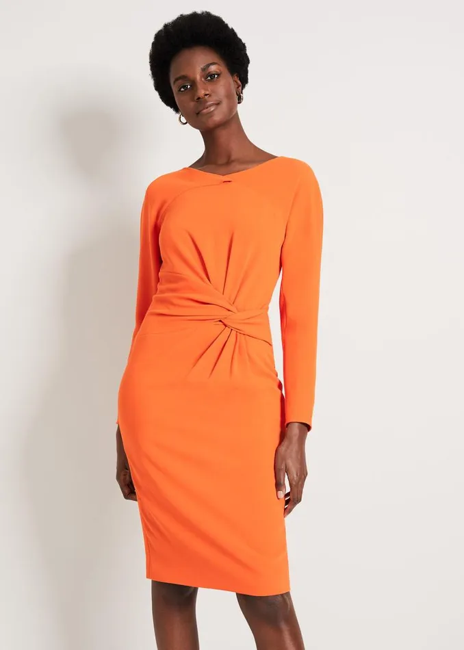 Valo Batwing Dress Orange Women Phase Eight Dresses