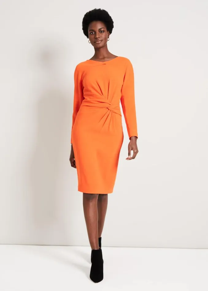Valo Batwing Dress Orange Women Phase Eight Dresses