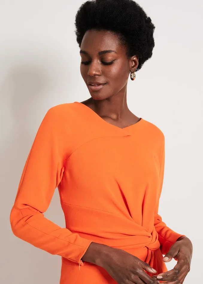 Valo Batwing Dress Orange Women Phase Eight Dresses