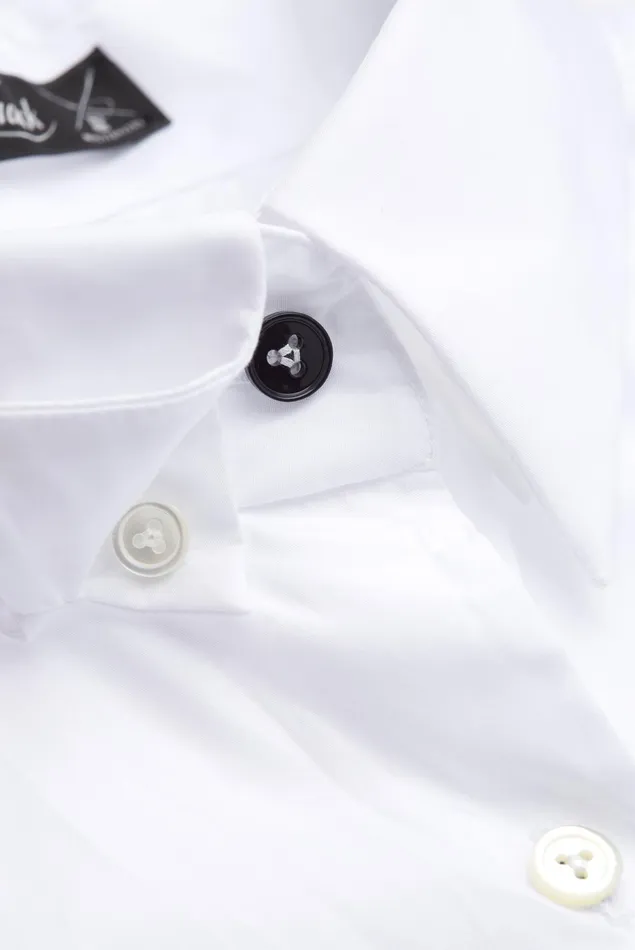 Van Laack Business Blouses Women Monica 8211 Poplin Hybridshirt With Jersey Contrast