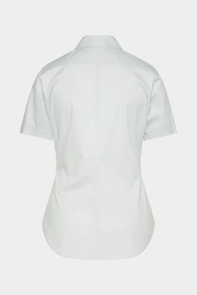 Van Laack Business Blouses Women Shirt In Stretch Cotton With Smooth Paper Touch Effect Gray Van Laack Business Blouses Women Shirt In Stretch Cotton With Smooth Paper Touch Effect Gray