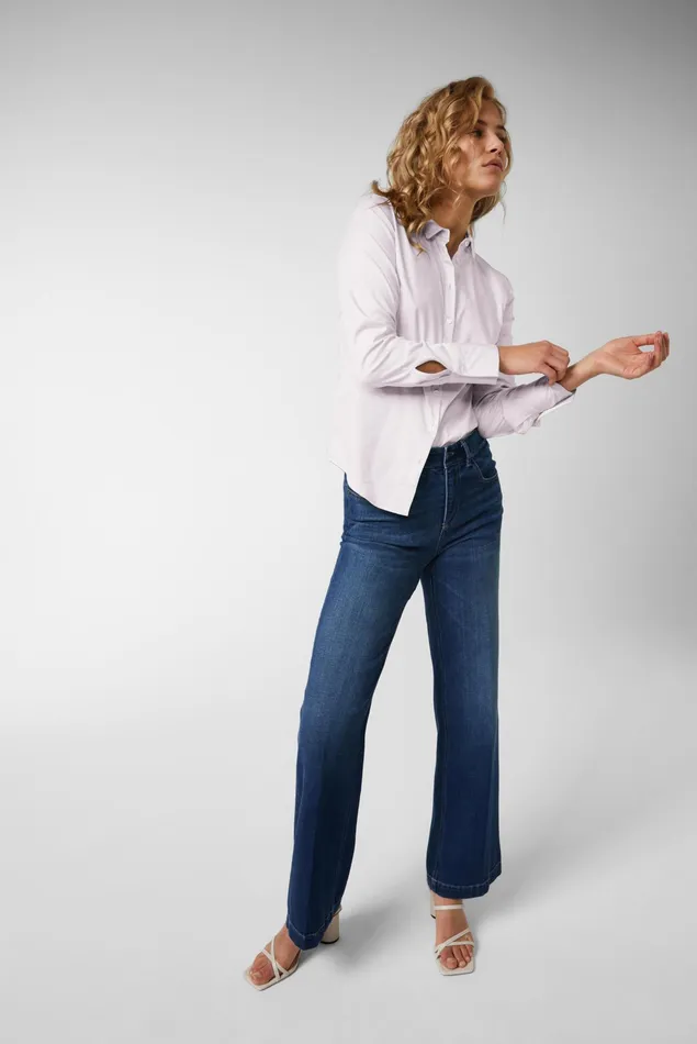 Van Laack Business Blouses Women Stretchy Blouse With A Herringbone Band On The Underlay Pink